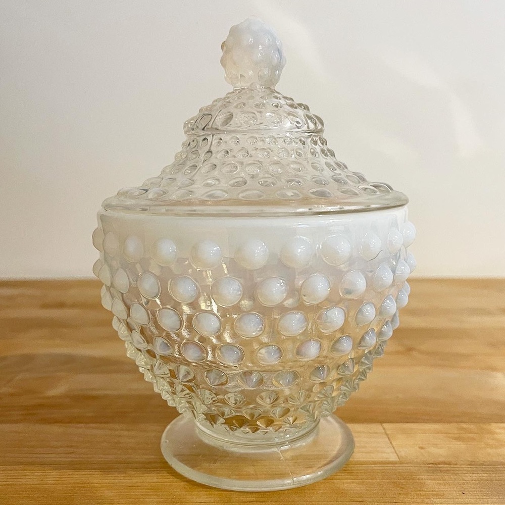Milk Glass Canister